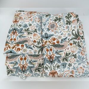 William Morris 2pc BLACKOUT Strawberry Thief Saffron Window Curtains 50x84 Heavy